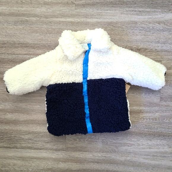 First Impressions Other - First Impressions faux sherpa reversible jacket Size 6-9 months